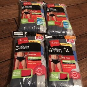 Lot of 24 Hanes FreshIQ ComfortSoft Mid Rise Brief